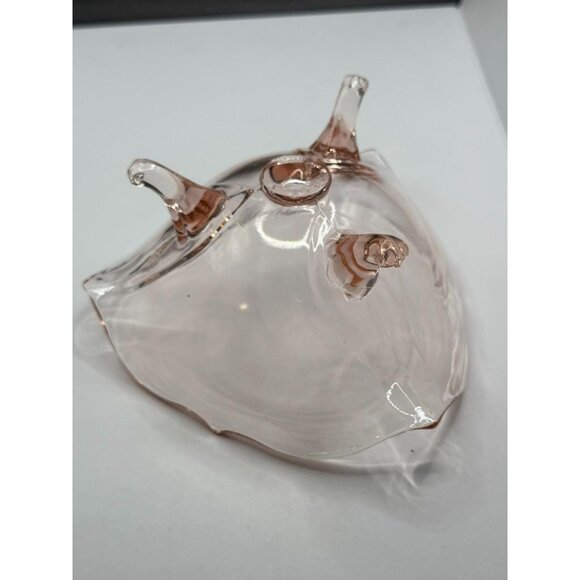 Lancaster Glass Co. “Petal Pink” Elegant Depression Glass Three-Toed Crimped Bow - Picture 7 of 10